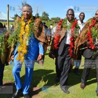 Mauche MCA-elect Philip Rotich, Molo MP-elect Kuria Kimani, Mariashoni MCA-elect Douglas Ayabei, and Jubilee Party’s nominee to the Senate Victor Prengei