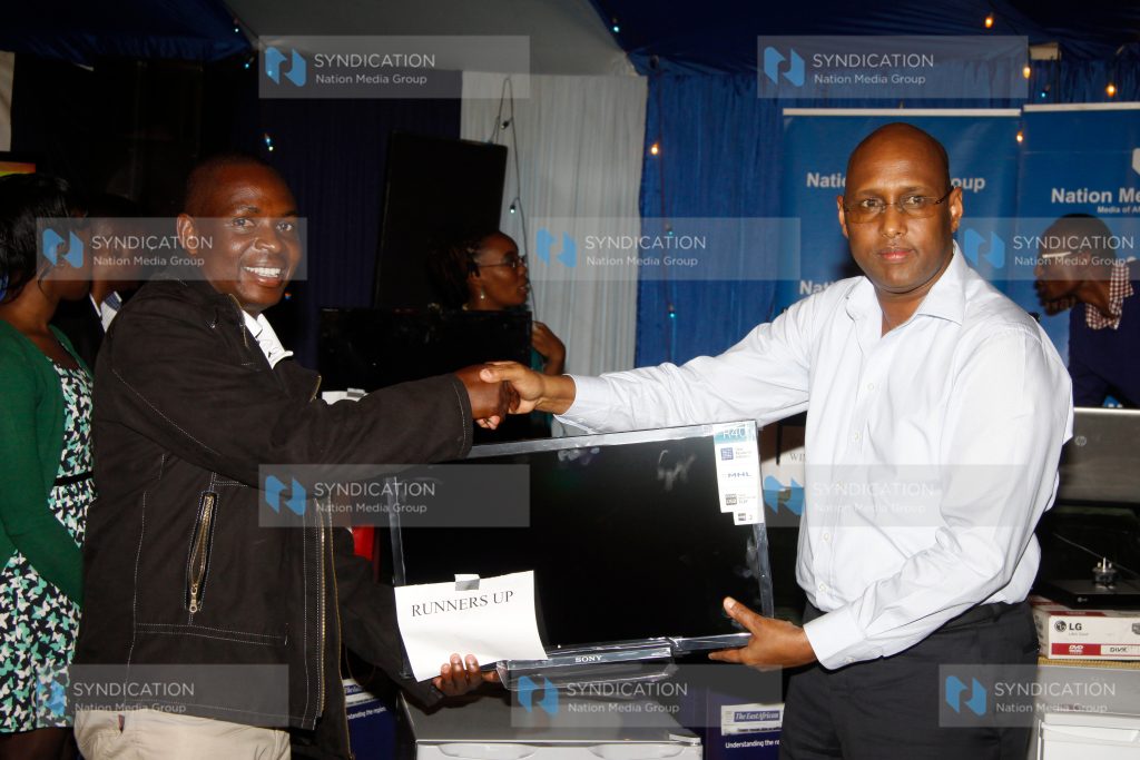 Industrialization and Enterprise Development Cabinet Secretary Adan Mohamed, with Simon Ngugi