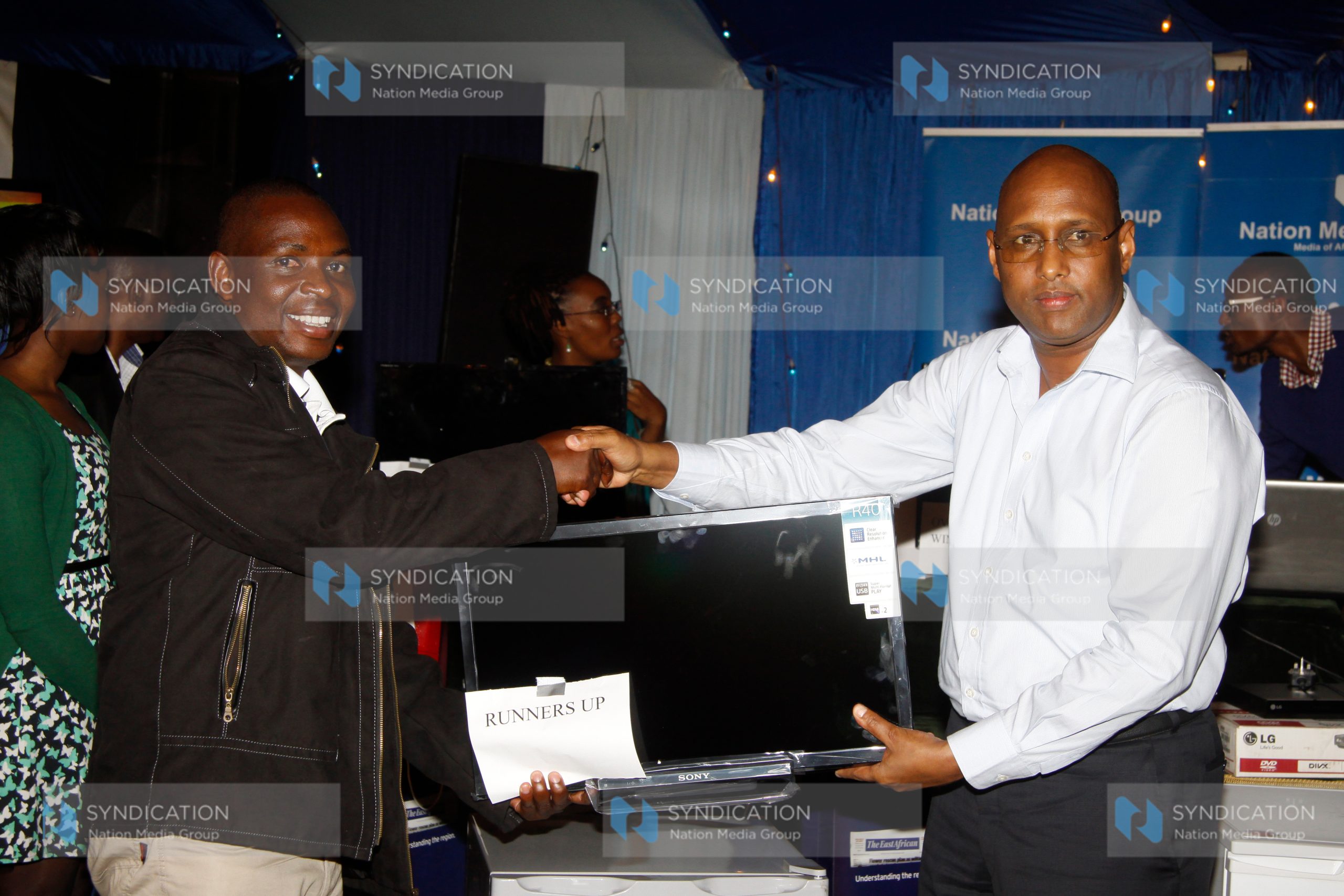 Industrialization and Enterprise Development Cabinet Secretary Adan Mohamed, with Simon Ngugi