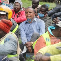 Boda boda riders with Molo MP Kuria Kimani