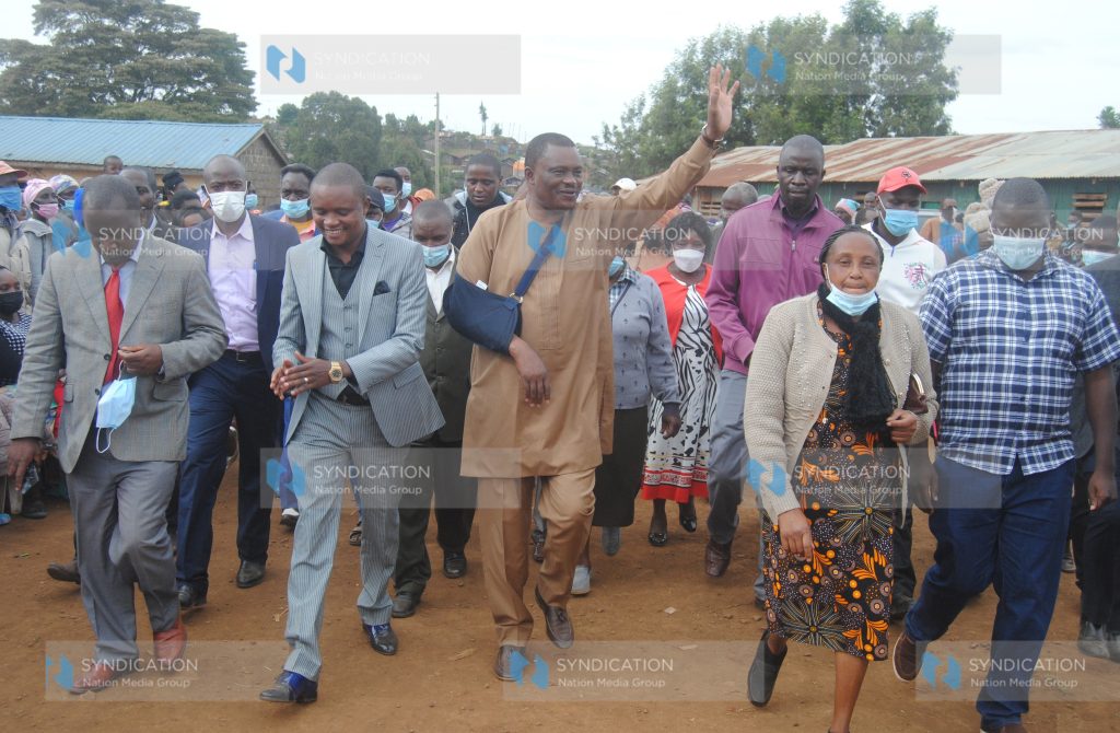Speaker of the National Assembly Justin Muturi and Molo MP Kuria Kimani
