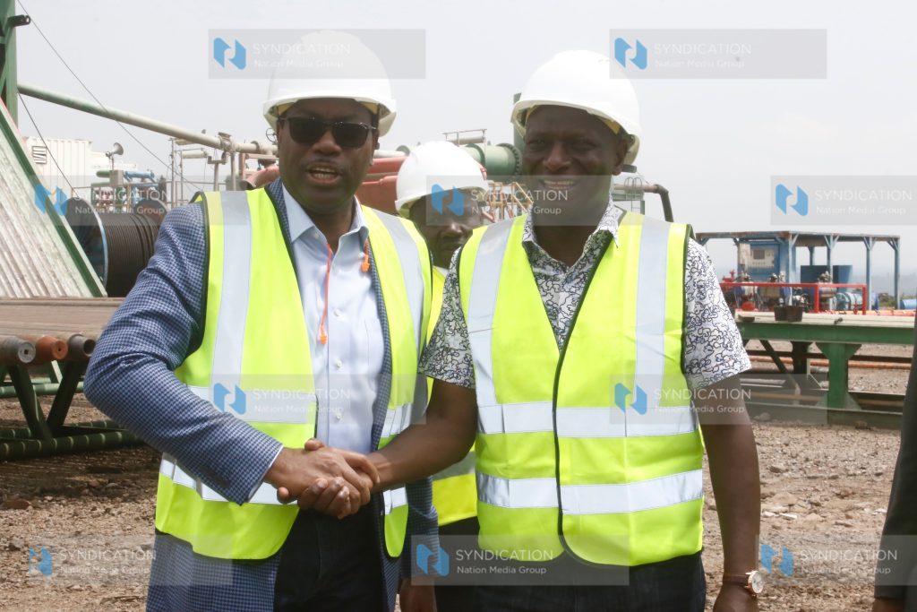 AfDB President Akinwumi Adesina with Energy Cabinet Secretary Charles Keter