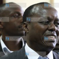 Former Embu Senator Lenny Kivuti follows proceedings at the Court of Appeal