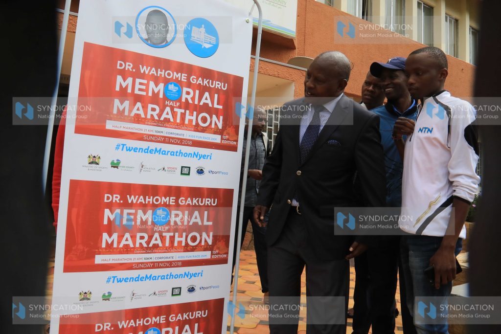 Registration of Dr Wahome Gakuru half marathon