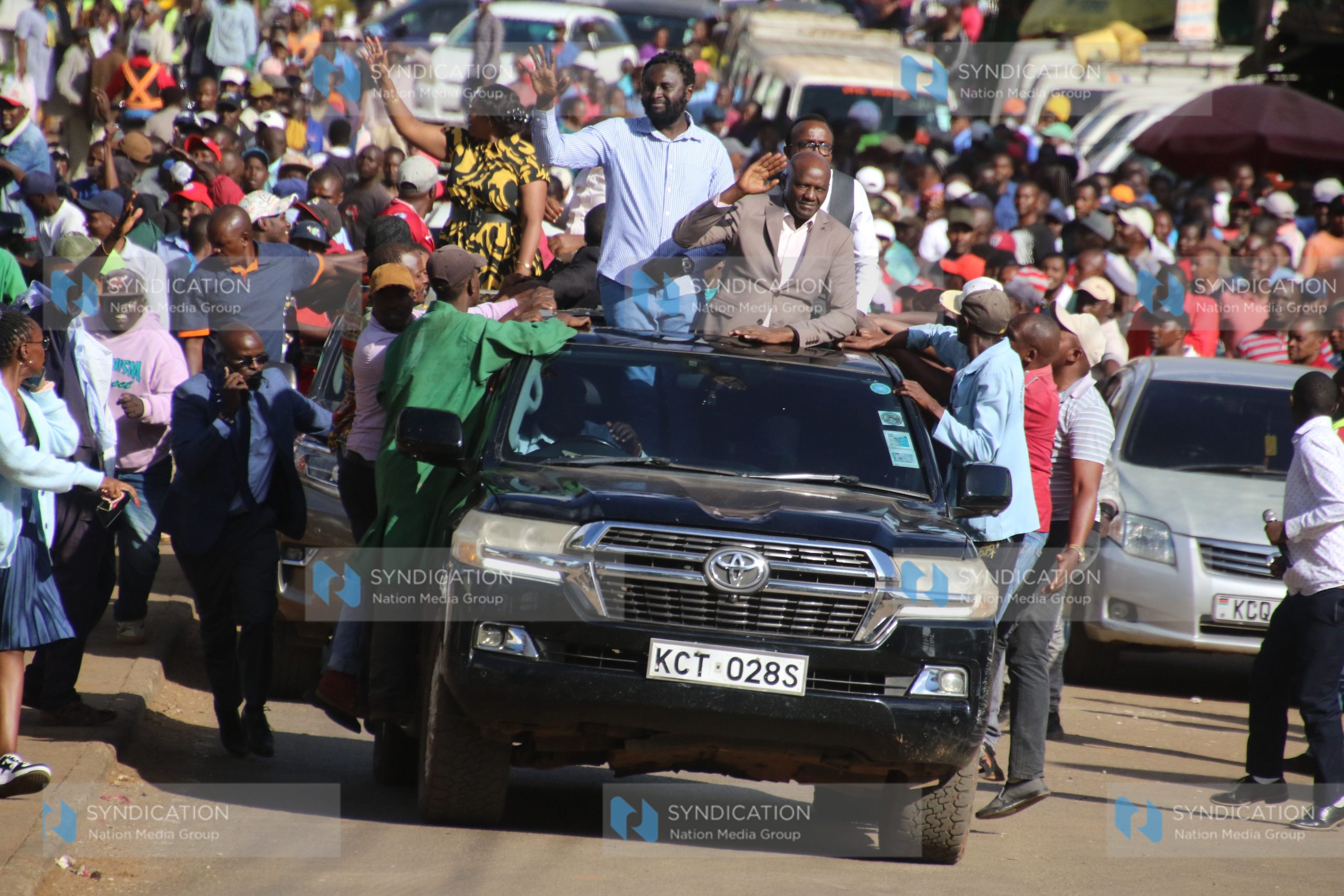 Murang’a Senator Joe Nyutu, his Nyandarua counterpart John Methu, and Githunguri MP Gathoni Wamuchomba
