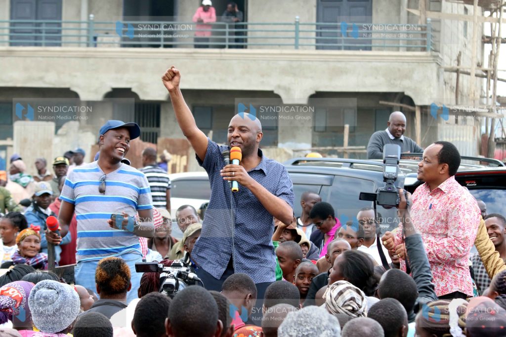 A political rally at Chaka trading centre