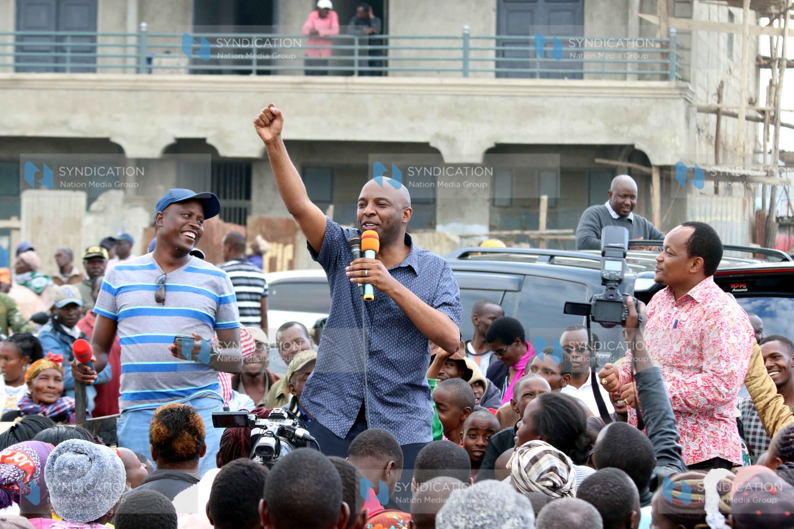 A political rally at Chaka trading centre