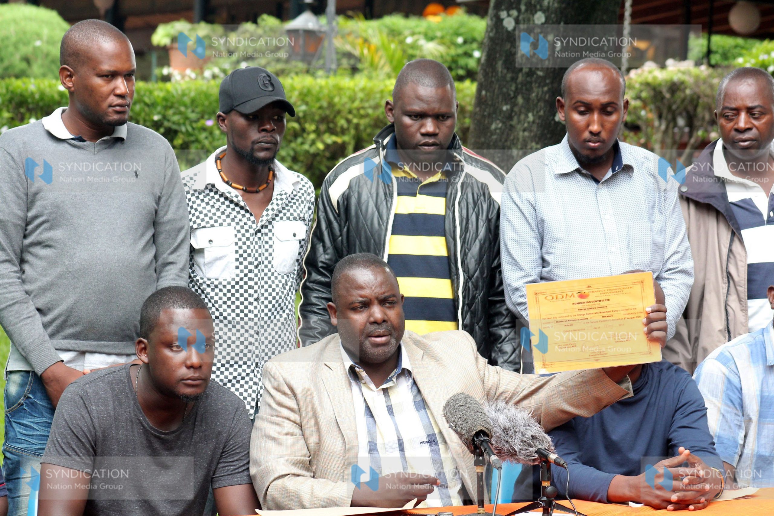 Makadara constituency parliamentary aspirant on an ODM George Aladwa