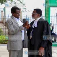 Senior Counsel James Orengo and Busia Senator-elect Okiya Omtatah