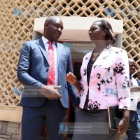 SRC Chairperson Lyn Cherop Mengich with Council of Governors Education Chair and Kericho Governor Eric Mutai