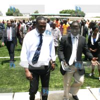 Sports Cabinet Secretary Mr. Hassan Wario and Commissioner Gordon Oluoch