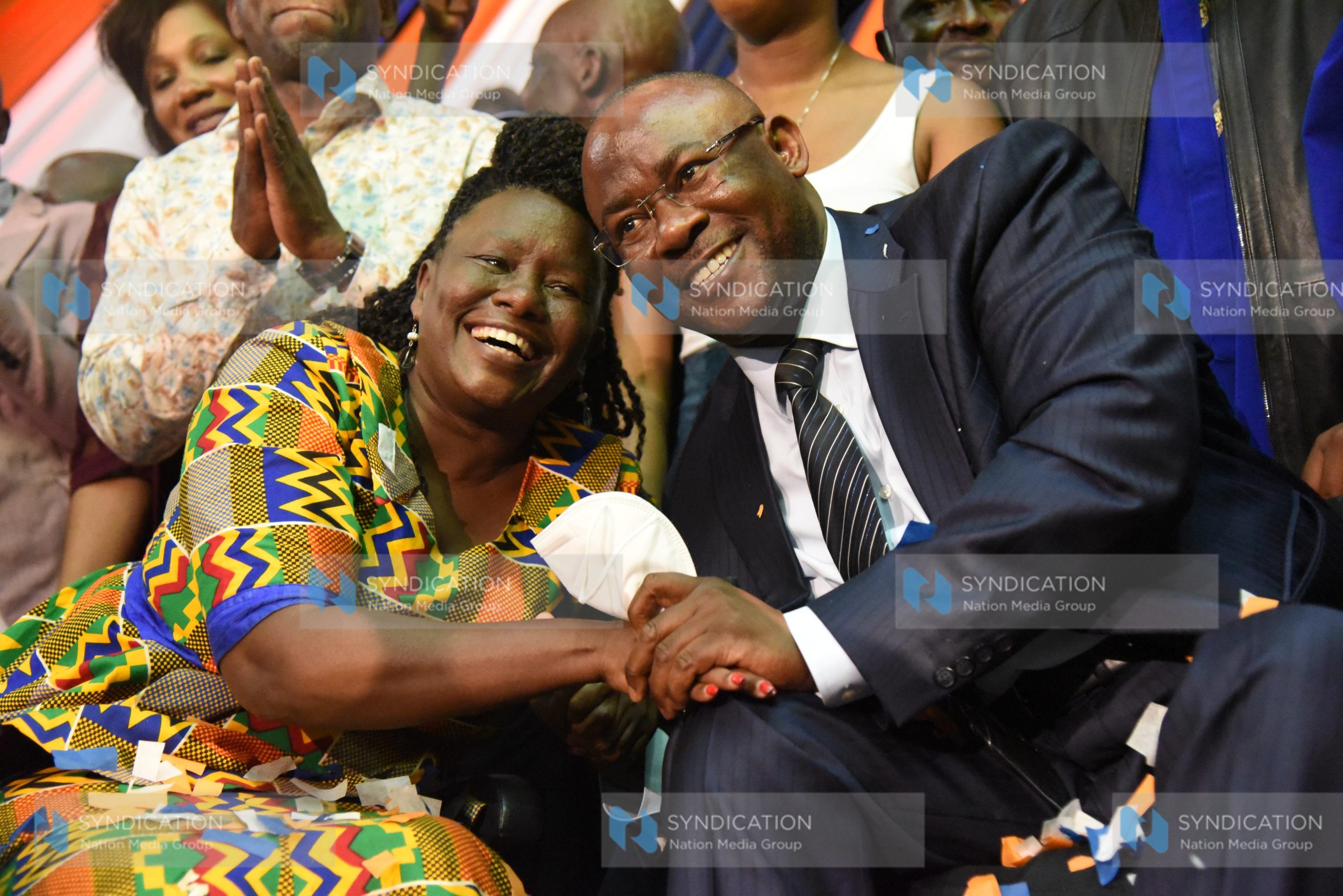 Westlands MP Timothy Wanyonyi with Nominated MP Dennitah Ghati