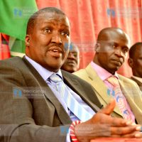 Turkana Senator John Munyes and Turkana North MP Christopher Nakule