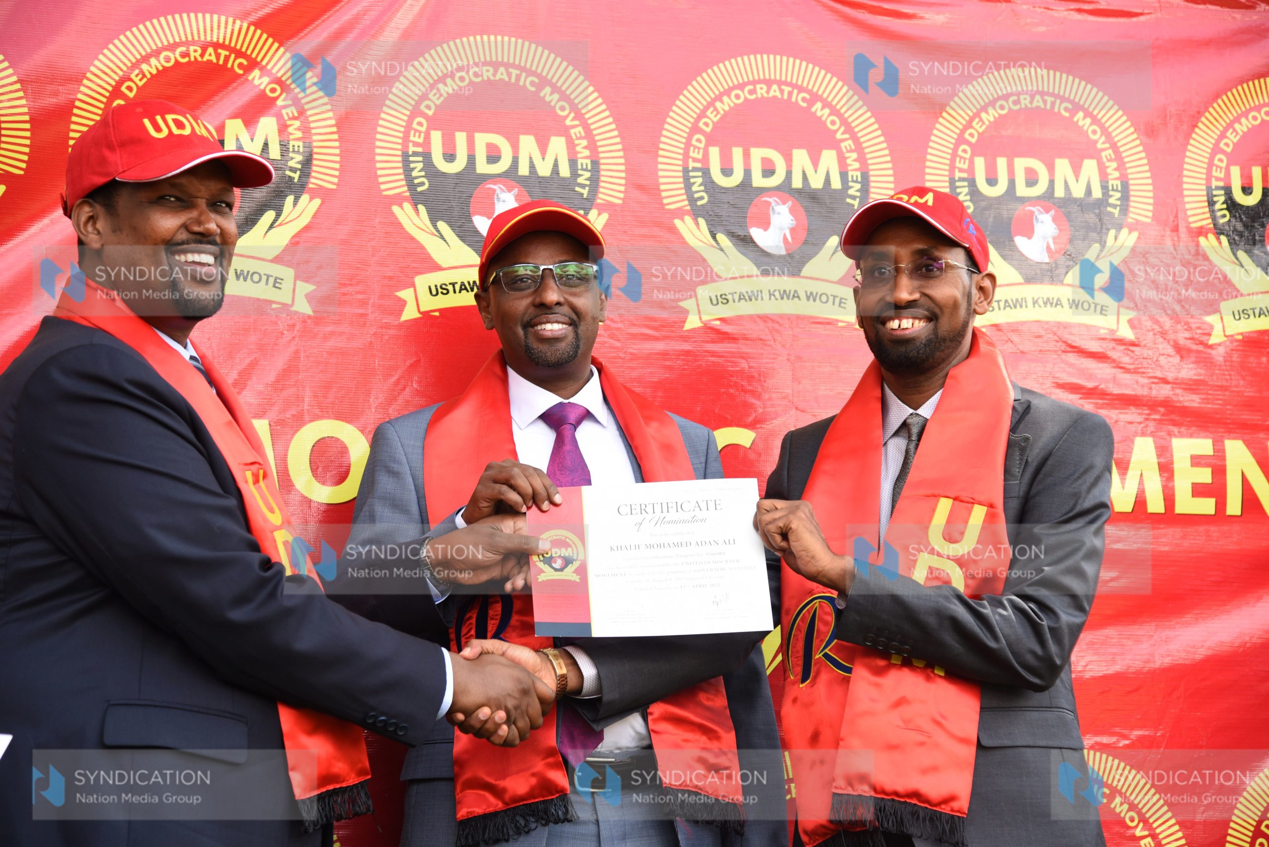 UDM party leader Ali Roba