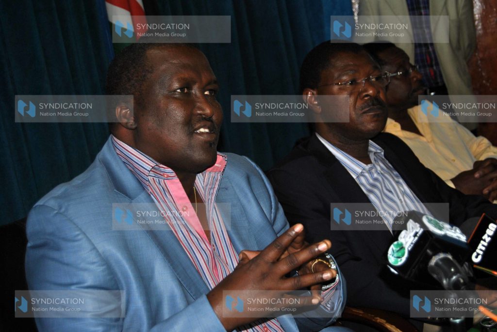 Turkana County Senator, John Munyes, Moses Wetangula and Senator James Orengo