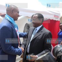 Wiper Democratic Movement Party leader Kalonzo Musyoka and Embakasi South Constituency MP Justus Musili Mawathe