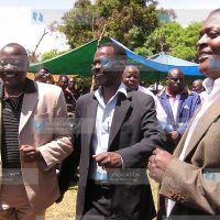 A rally at Port Victoria to welcome Wanjala back home