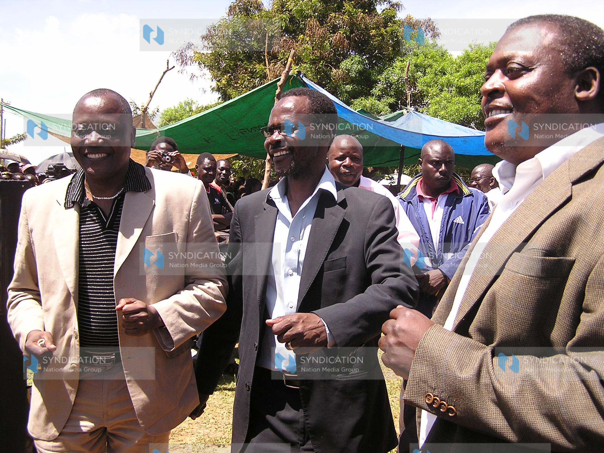 A rally at Port Victoria to welcome Wanjala back home