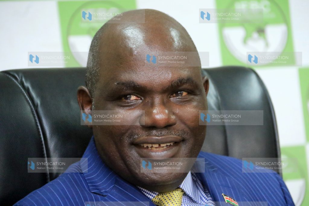 (IEBC) Chairman Wafula Chebukati during press conference