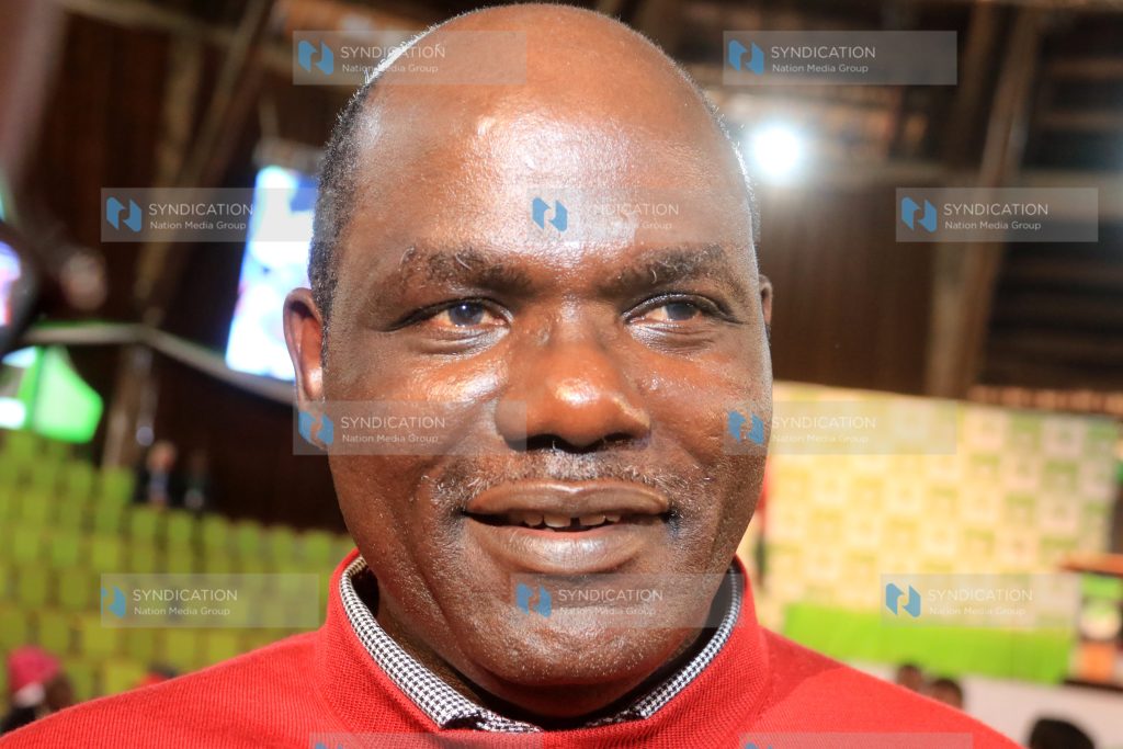 IEBC Chair Wafula Chebukati walks away at Bomas of Kenya
