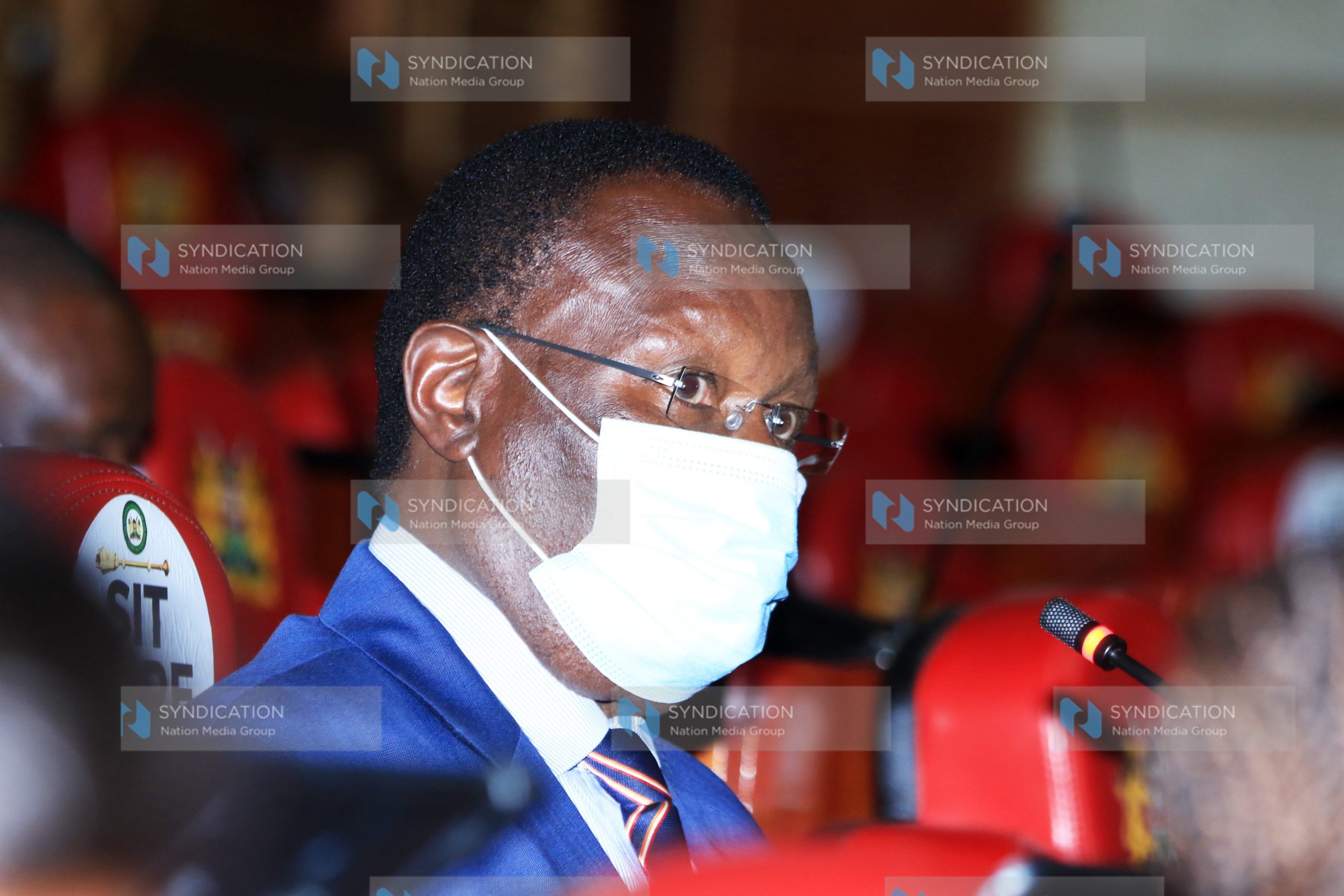 Transport CAS Chris Obure when he appeared before National Assembly Committee on Health