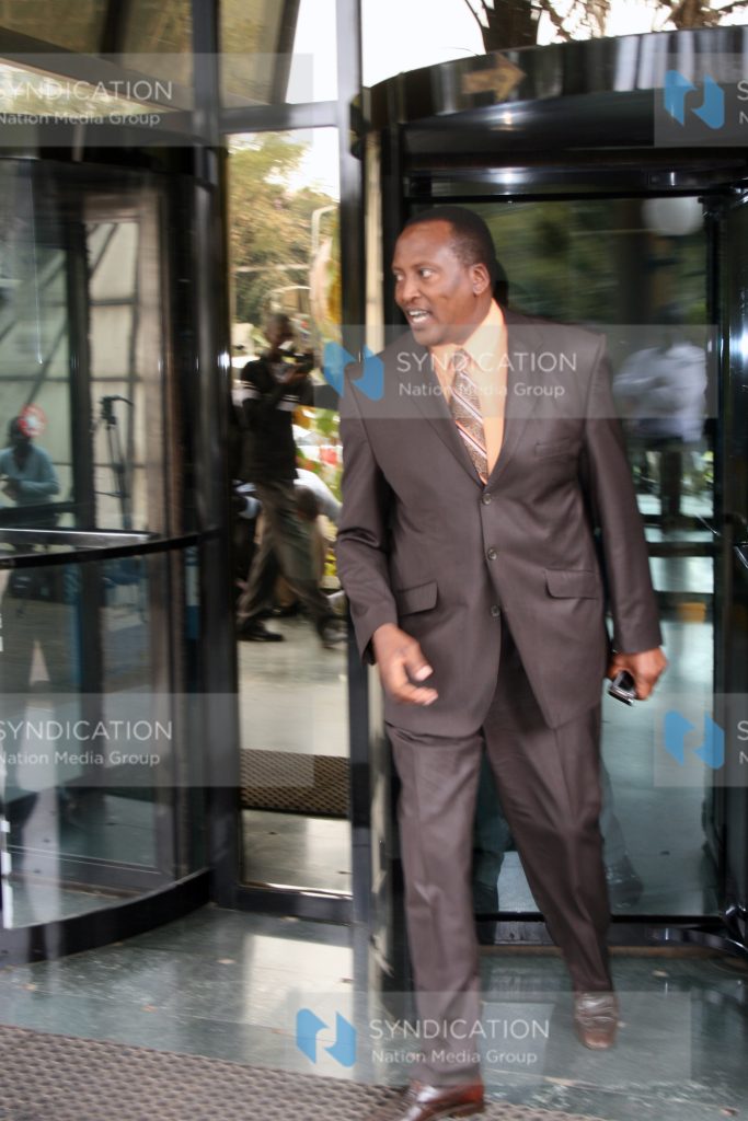 Richard Onyonka leaves the Kenya Anti-Corruption Commission offices