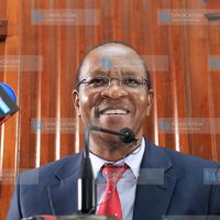Principal Secretary Karanja Kibicho when he appeared at the Milimani Law Court