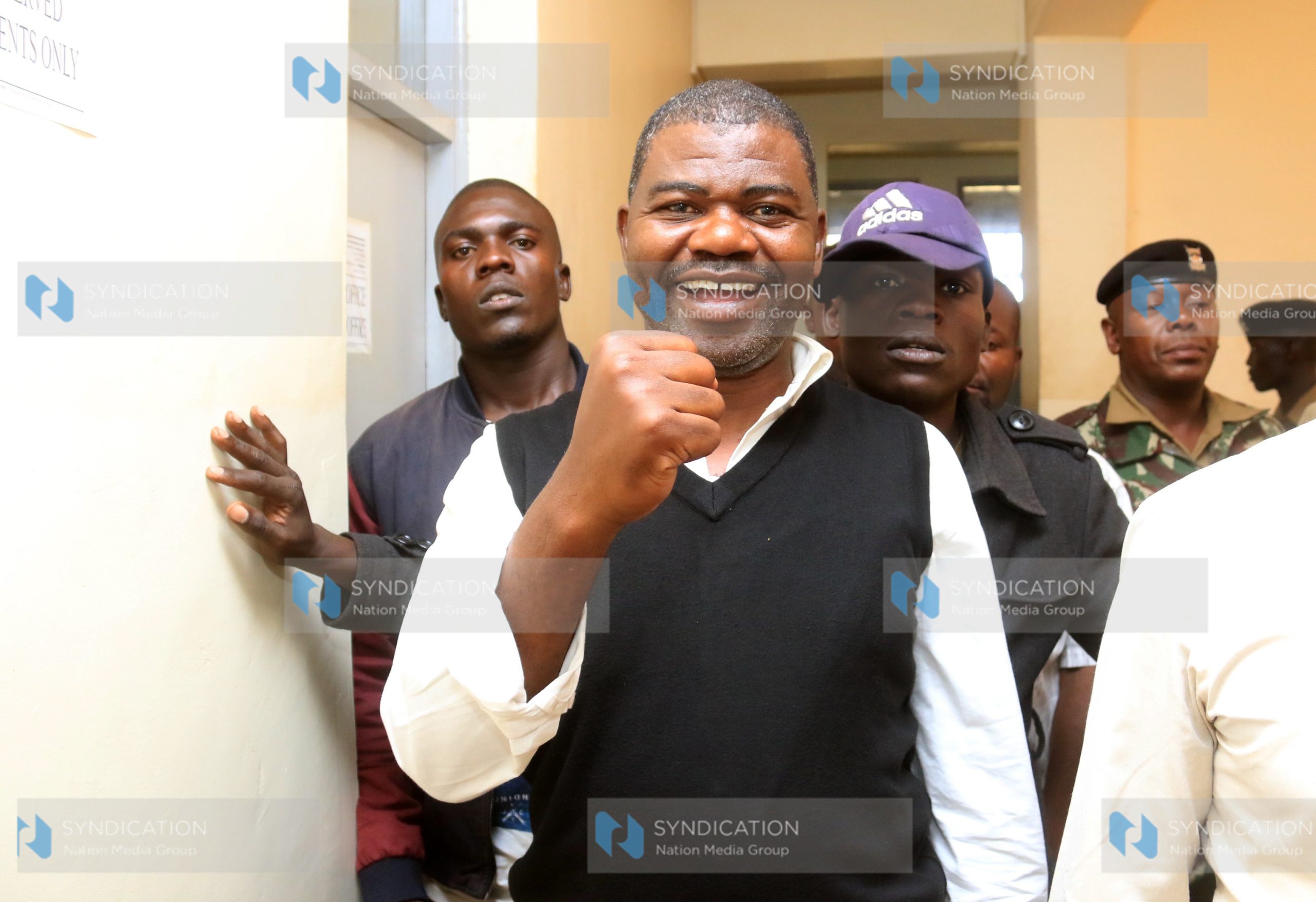 Ruaraka MP Tom Kajwang walks to freedom at Ngong law courts