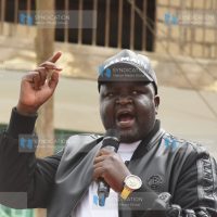Soy MP David Kiplagat during a fundraiser at Moi's Bridge