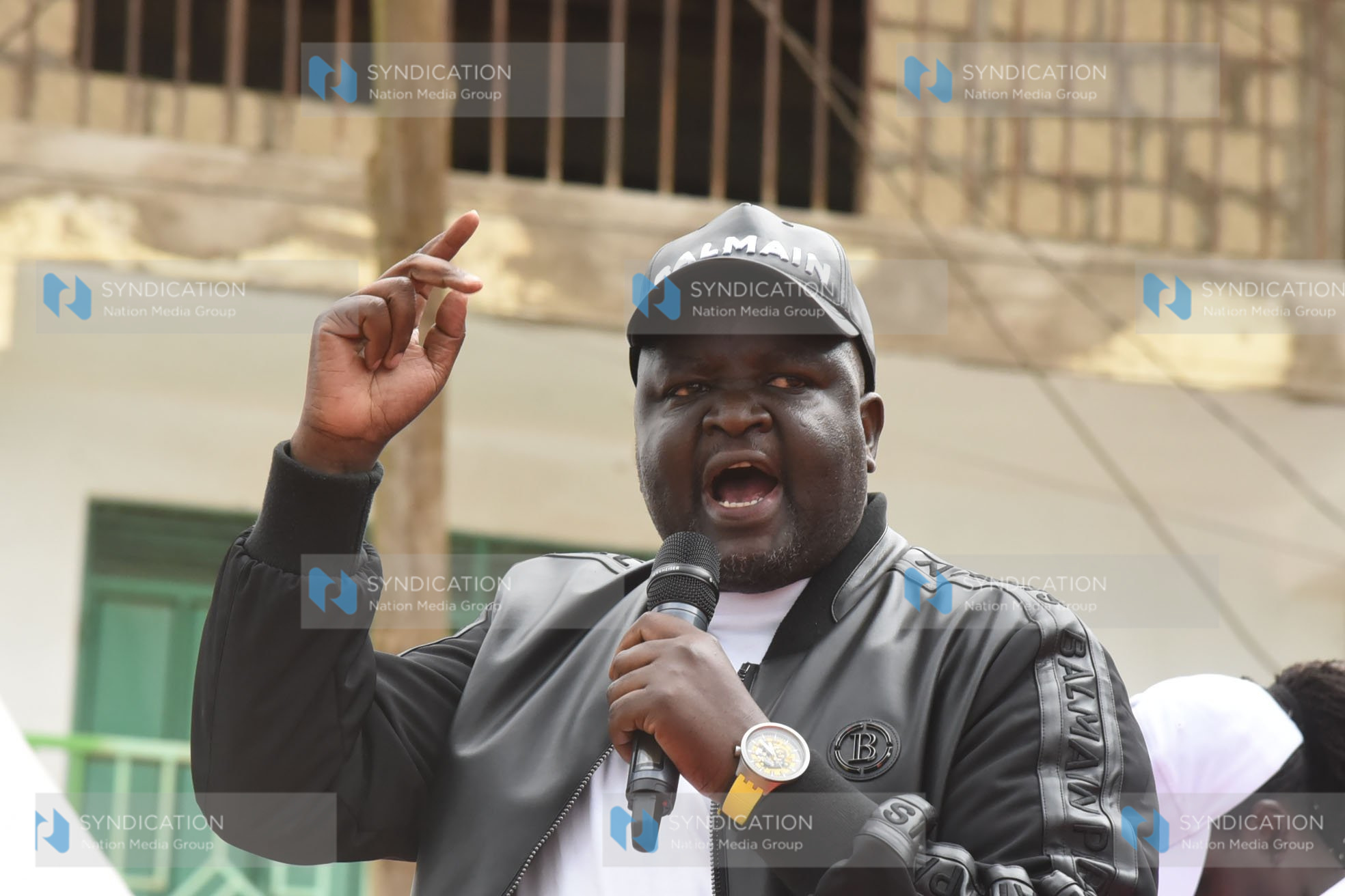 Soy MP David Kiplagat during a fundraiser at Moi’s Bridge