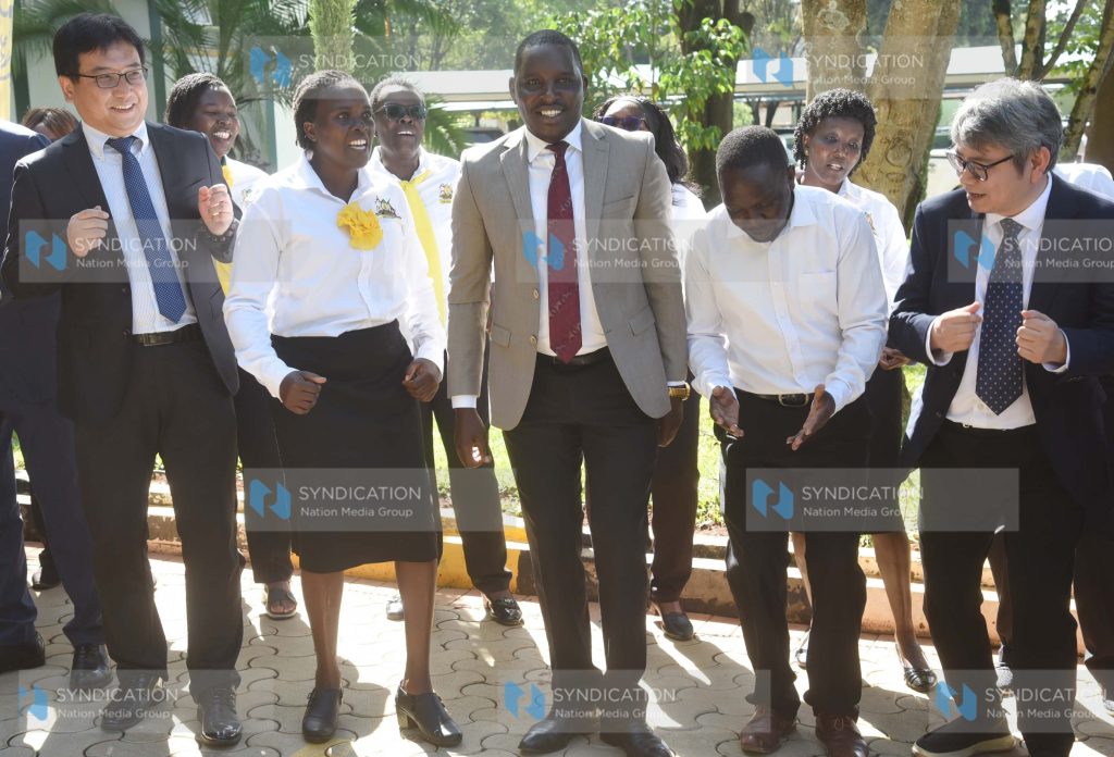 A press conference at the county’s headquarters in Eldoret City