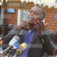 Former Lugari MP Cyrus Jirongo during prayers for Deputy President William Ruto and Joshua Sang