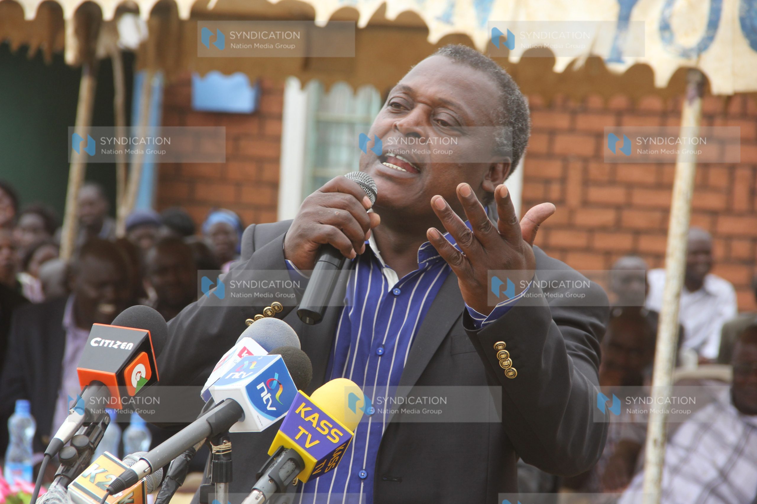 Former Lugari MP Cyrus Jirongo during prayers for Deputy President William Ruto and Joshua Sang