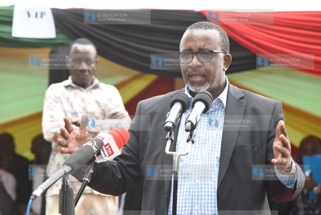 Linturi during a visit at Nzoia Sugar Factory