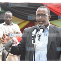 Linturi during a visit at Nzoia Sugar Factory