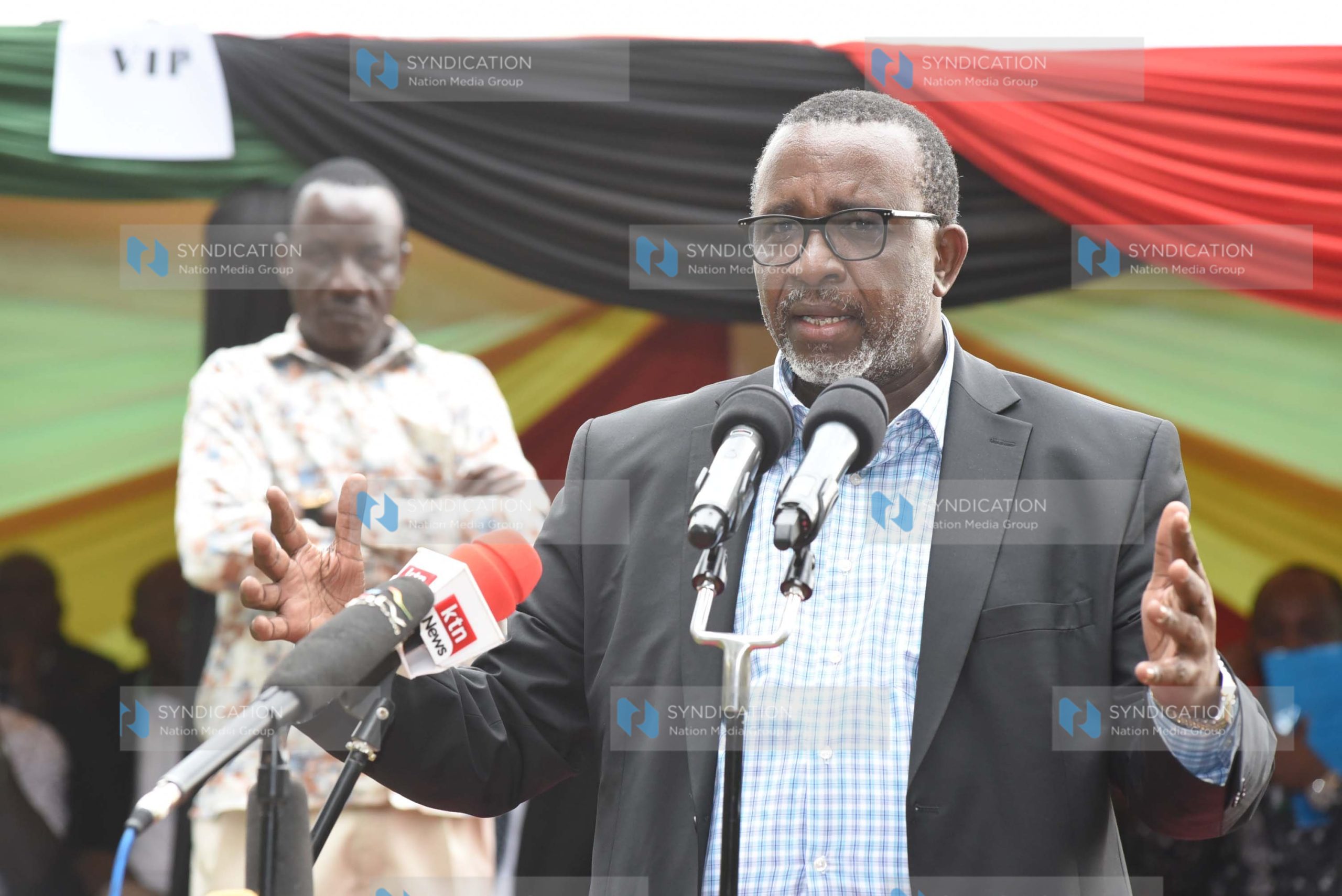 Linturi during a visit at Nzoia Sugar Factory