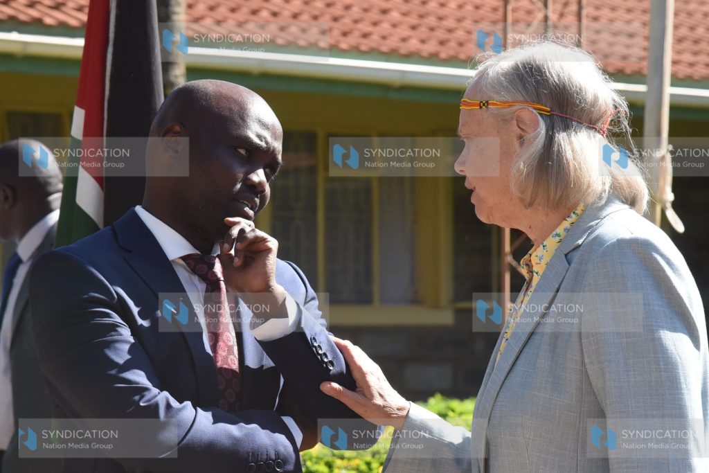 United States of America Ambassador to Kenya Meg Whitman and Elgeyo Marakwet County Governor Wisley Rotich