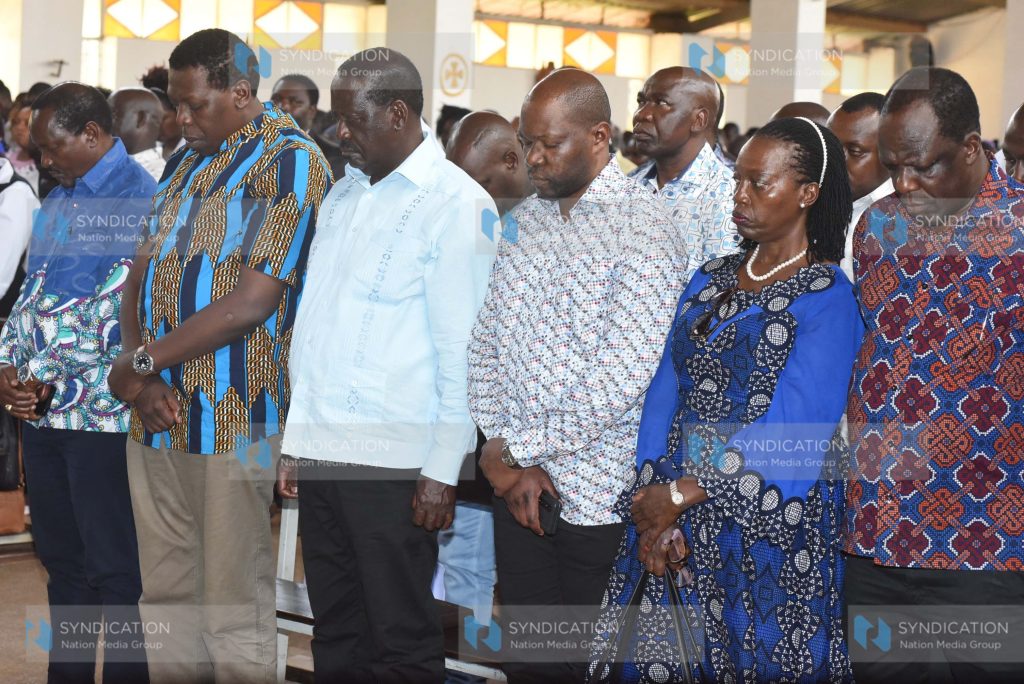 A mass service at Christ the King Catholic Church Mitume in Kitale