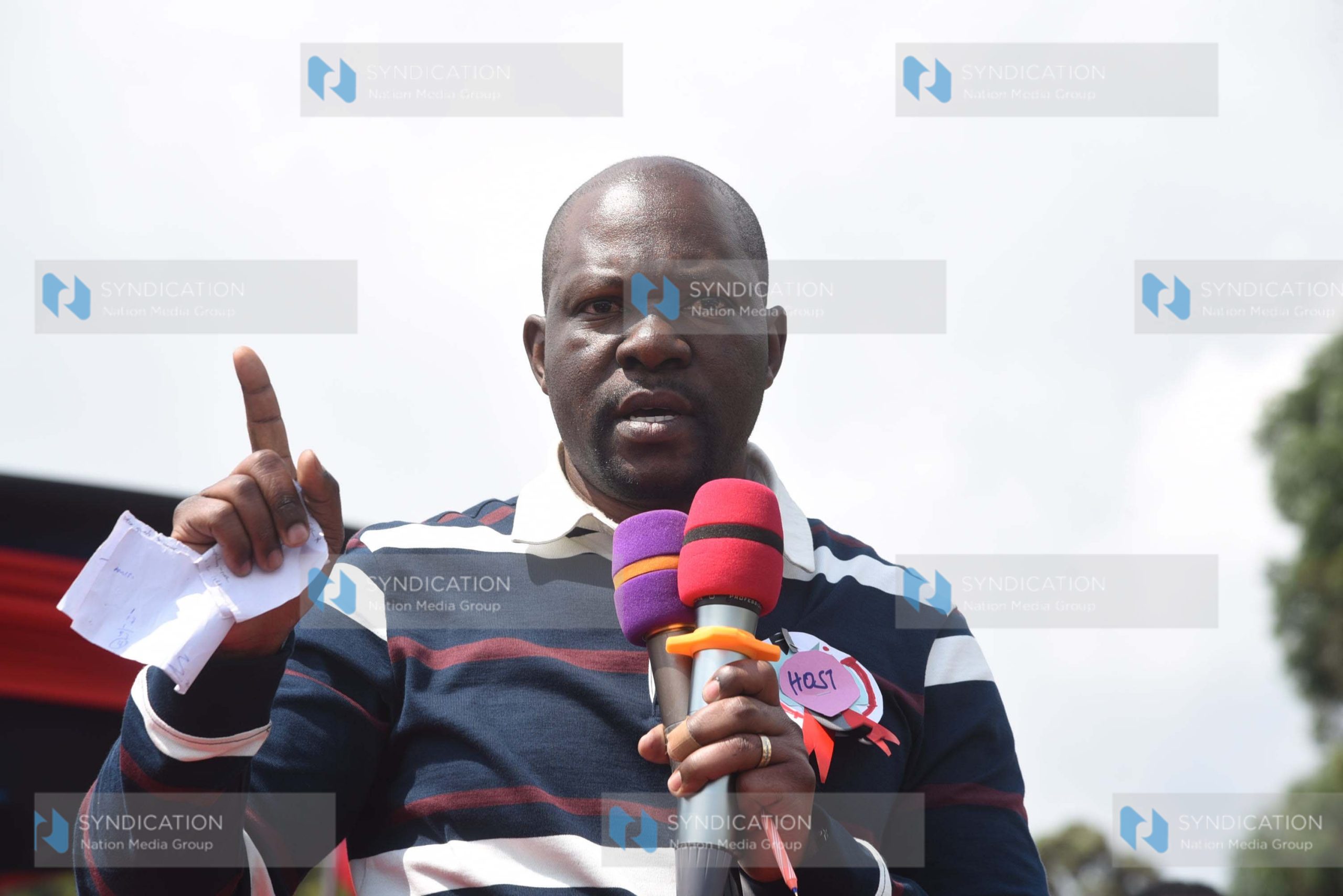 Saboti MP Caleb Amisi, during a women empowerment funds drive
