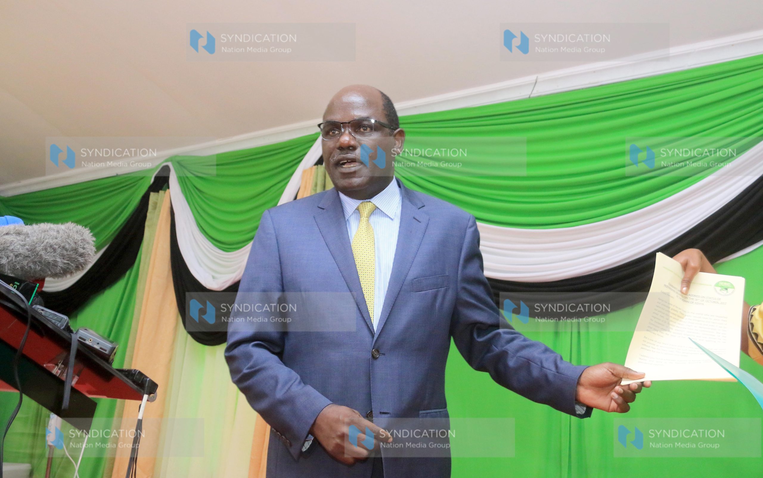IEBC chairman Wafula Chebukati