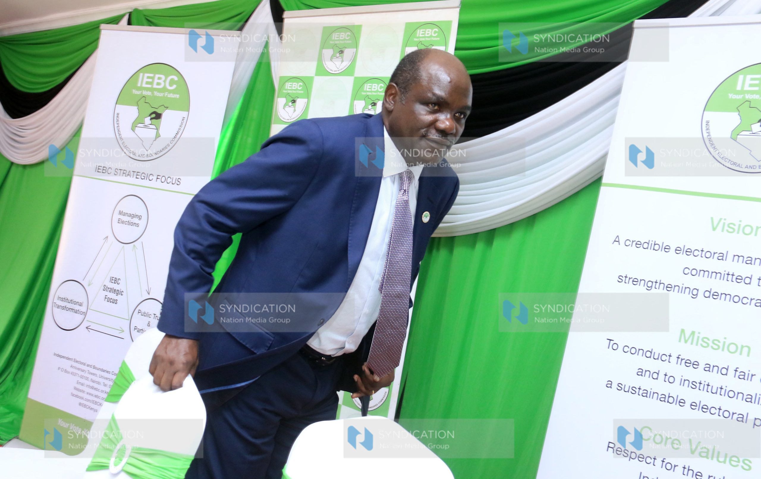 IEBC chairperson Wafula Chebukati