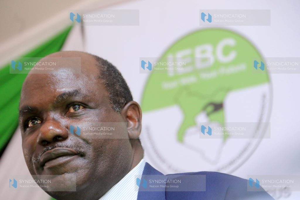 IEBC chairperson Wafula Chebukati