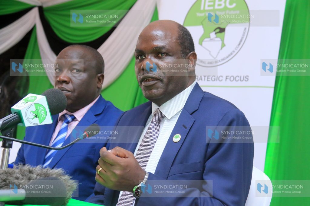 IEBC chairperson Wafula Chebukati