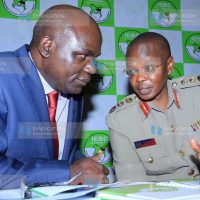 IEBC Chairman Wafula Chebukati and Inspector-General of Police Joseph Boinnet