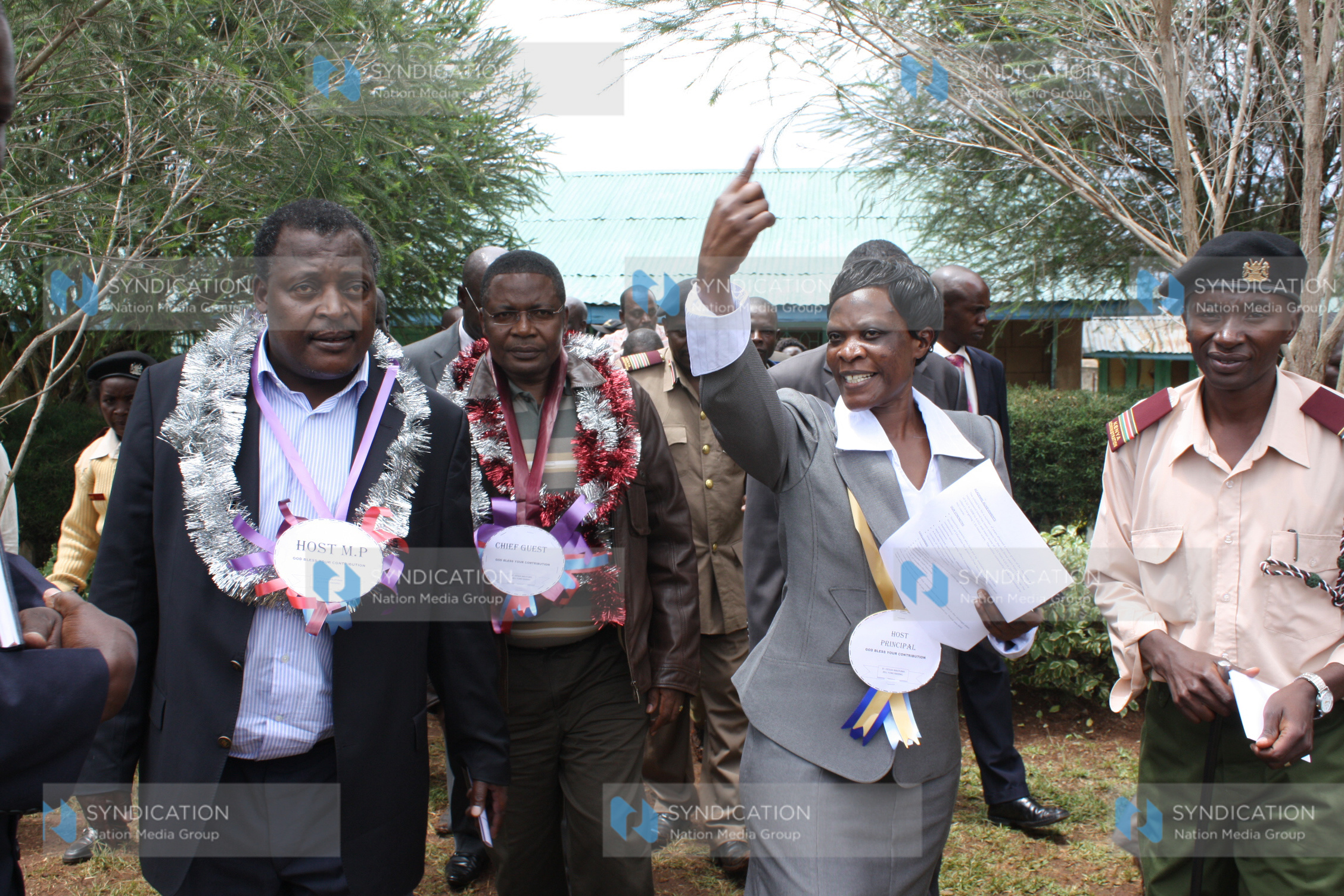 Speaker of the National Assembly Kenneth Marende and Lugari MP Cyrus Jirongo