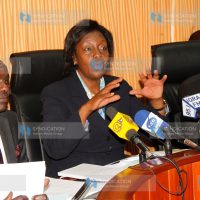 Lands Cabinet Secretary Charity Ngilu and IEBC Chairman Ahmed Issack Hassan