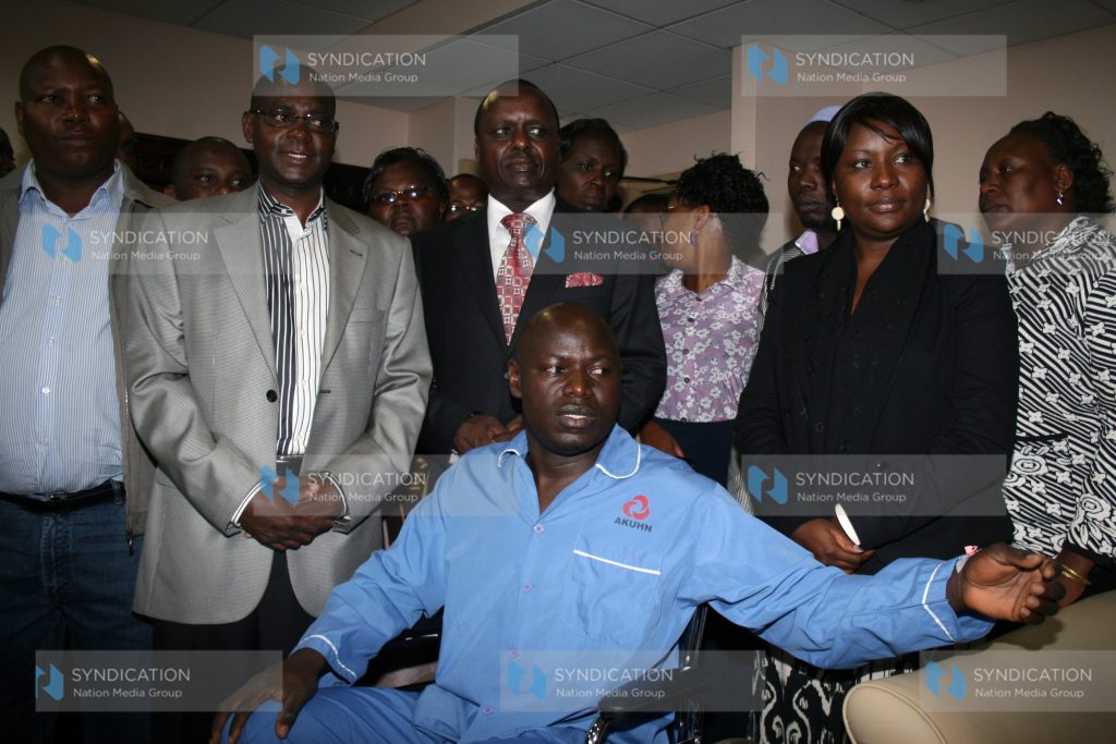 Embu Senator Lenny Kivuti with Embu County Assembly Speaker Kariuki