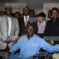 Embu Senator Lenny Kivuti with Embu County Assembly Speaker Kariuki