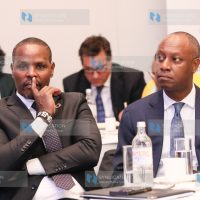 Principal Secretary for Environment and Climate Change Dr. Festus Ngeno, with Principal Secretary for the State Department for Livestock Development Jonathan Mueke