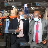 Interior Principal Secretary Dr. (Eng.) Karanja Kibicho together with KRA Commissioner-General, Mr. Githii Mburu